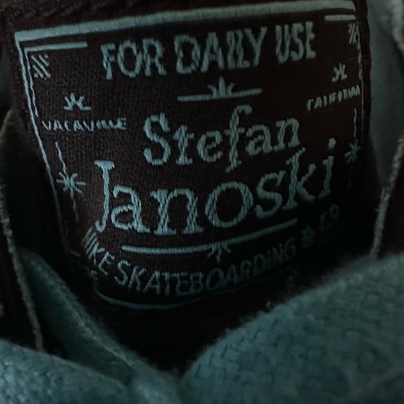 Nike Zoom Stefan Janoski PR Leather and Canvas Black with Blue - Picture 2 of 9